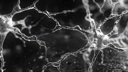 A transmission electron microscopy image displaying the dynamic crosslinking between actin and spectrin proteins in maintaining the structural integrity of the cytoskeleton during cel