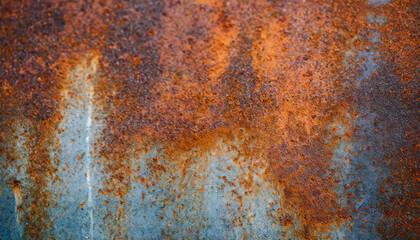 Old metal texture background, dirty iron rusty plate. Grungy vintage oxidized steel leaf or wall. Concept of industry, grunge, weathered worn material, wallpaper, rough sheet
