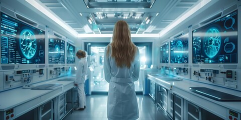 Futuristic Customer Service Center, generative ai