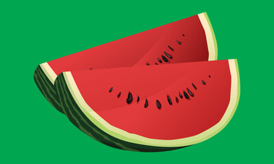 Watermelon slice. Watermelon ripe cartoon icon vector design illlustration wallpaper background