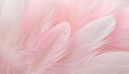 soft pink feathers texture background swan feather