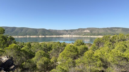 lake and mountains