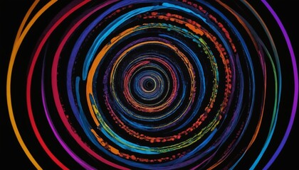 A cosmic kaleidoscope of spiraling colors in the heart of the universe