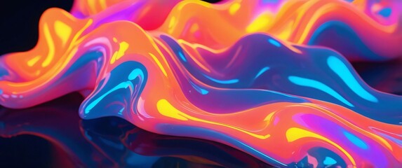 Obraz premium abstract glow colorfull liquid background