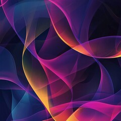 Abstract Flowing Lines with Vibrant Colors