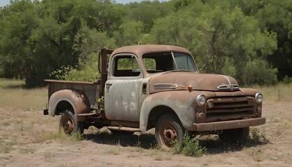 Old abandoned truck
