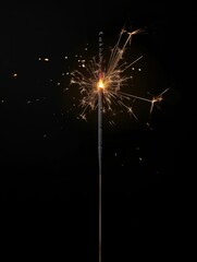 Sparkler lights up night