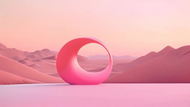 rings on the pink background