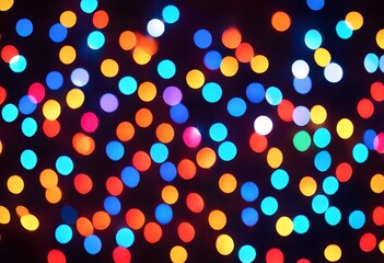Abstract background with colorful circles.