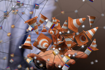 Website under construction page 3d