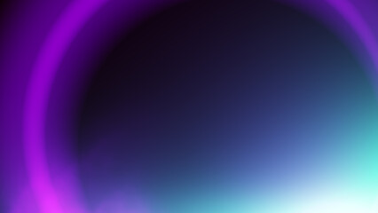 Neon blur glow. Color light overlay. Disco illumination. Defocused blue pink texture on dark abstract empty space background.