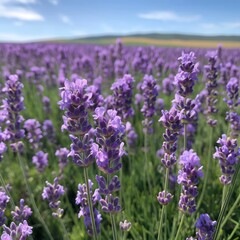 Naklejka premium Close-Up of Lavender Flowers