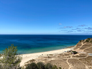 beach in the west Algarve in Portugal