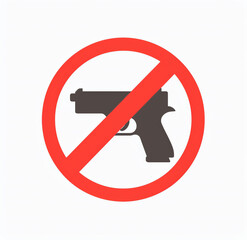 no gun icon, AI generated