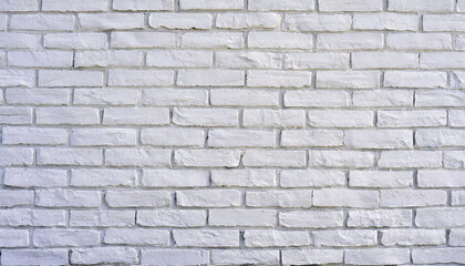 Naklejka premium Detail of a white brick wall texture