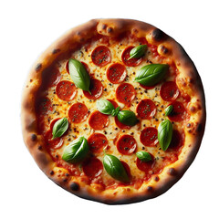 pizza isolated on a transparent background