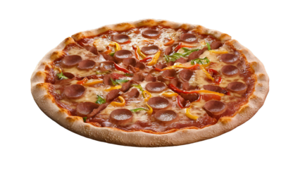 pizza isolated on a transparent background