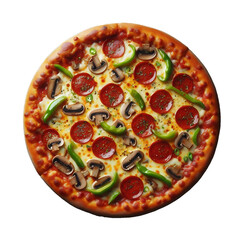 pizza isolated on a transparent background