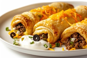 Mouthwatering Ground Beef Wrap-Ups with Chiles and Onion