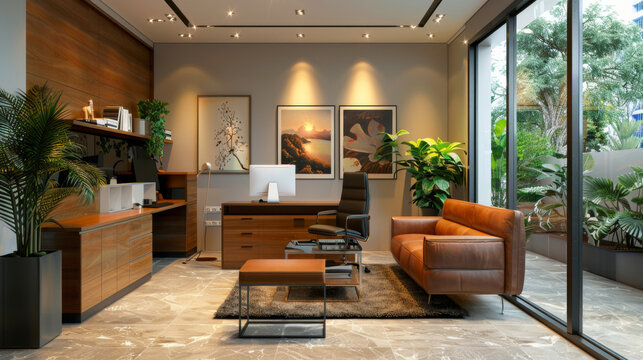 office coffee nook, at the real estate office, a welcoming nook with a coffee station ensures a cozy and inviting environment for clients, making them feel comfortable