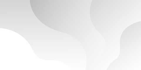 Abstract white and gray wave color background, Vector Illustration	