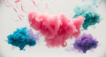 Fototapeta premium abstract watercolor background with splashes