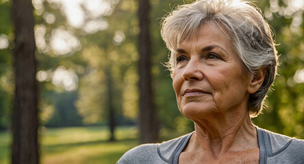 older adult doing wellness exercises