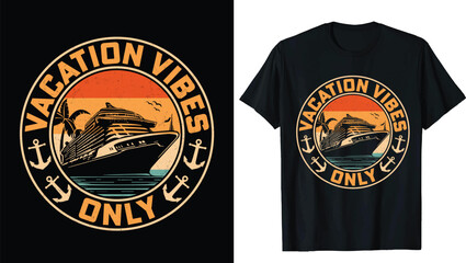 Fototapeta premium Cruise T-shirts, Husband, and wife shirts, Family Cruise 2024 T-Shirt, Group Cruise T-Shirt, Funny Cruise Shirts, Cruise Squad, Cruise Travel T Shirt, Family Cruise Squad 2024