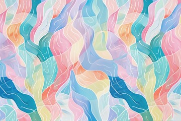 A soothing abstract pattern with pastel colors 