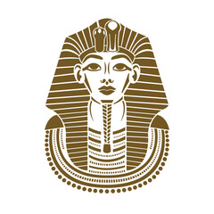 Pharaoh of Ancient Egypt Tutankhamun. Vector illustration.