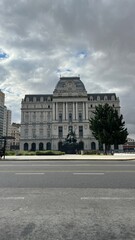 Fototapeta premium We see the palace of freedom from the other street