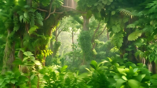 green leaves background