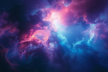 Fototapeta premium 3d rendering of colorful nebula in deep space background