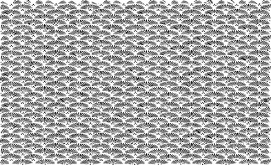 Rough texture. Broken plaster wall effect. Grunge worn damask pattern design. Distressed fabric texture. Overlay texture design. Vector illustration. Eps10.