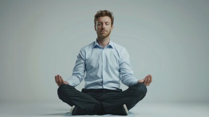 The businessman meditation practice