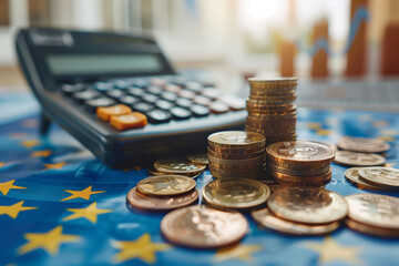 A Calculator, Coins, and the European Union Flag: Financial Stability in a Globalized World