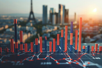 A Bar Chart of Decline Against the City of Lights