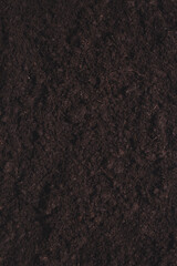 Black land for plant background.