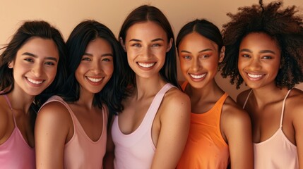 Fototapeta premium The Smiling Diverse Friends