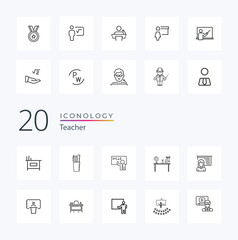 Teachers, Professors and Instructors Icons
