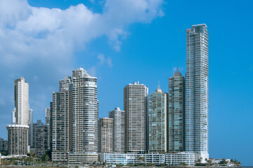 Fototapeta premium City Skyline of Buildings and Skyscrapers