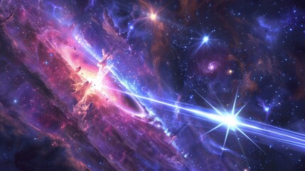 Illustration of GRB 090423, the Most Distant Gamma-Ray Burst