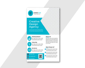 Modern business Flyer design, Corporate poster Template, Creative Brochure cover vector