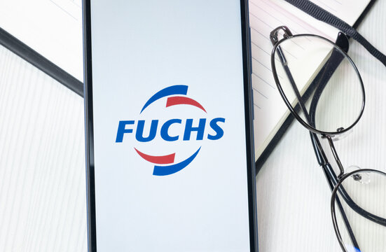 New York, USA - 30 June 2024: FUCHS Logo or Icon on Phone Screen