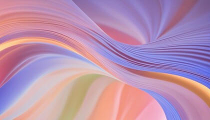 Colorful Silk Waves Flowing in a Bright Abstract Design