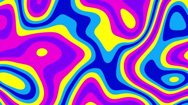Retro Wave Background Loop 4K 15secs / Summer Colors