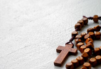 praying to God with the cross no people stock image stock photo	