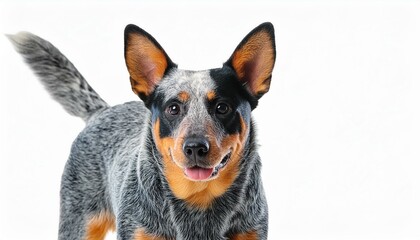 Australian Cattle Dog on a white background