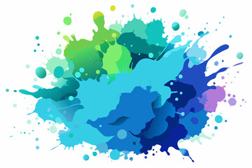Colorful Artistic Watercolor Splash Design
