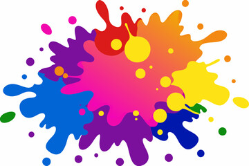 Colorful Artistic Watercolor Splash Design
